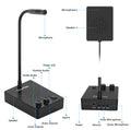 Anti-Interference Window Microphone with flexible mic, speakers, volume controls, and power switch