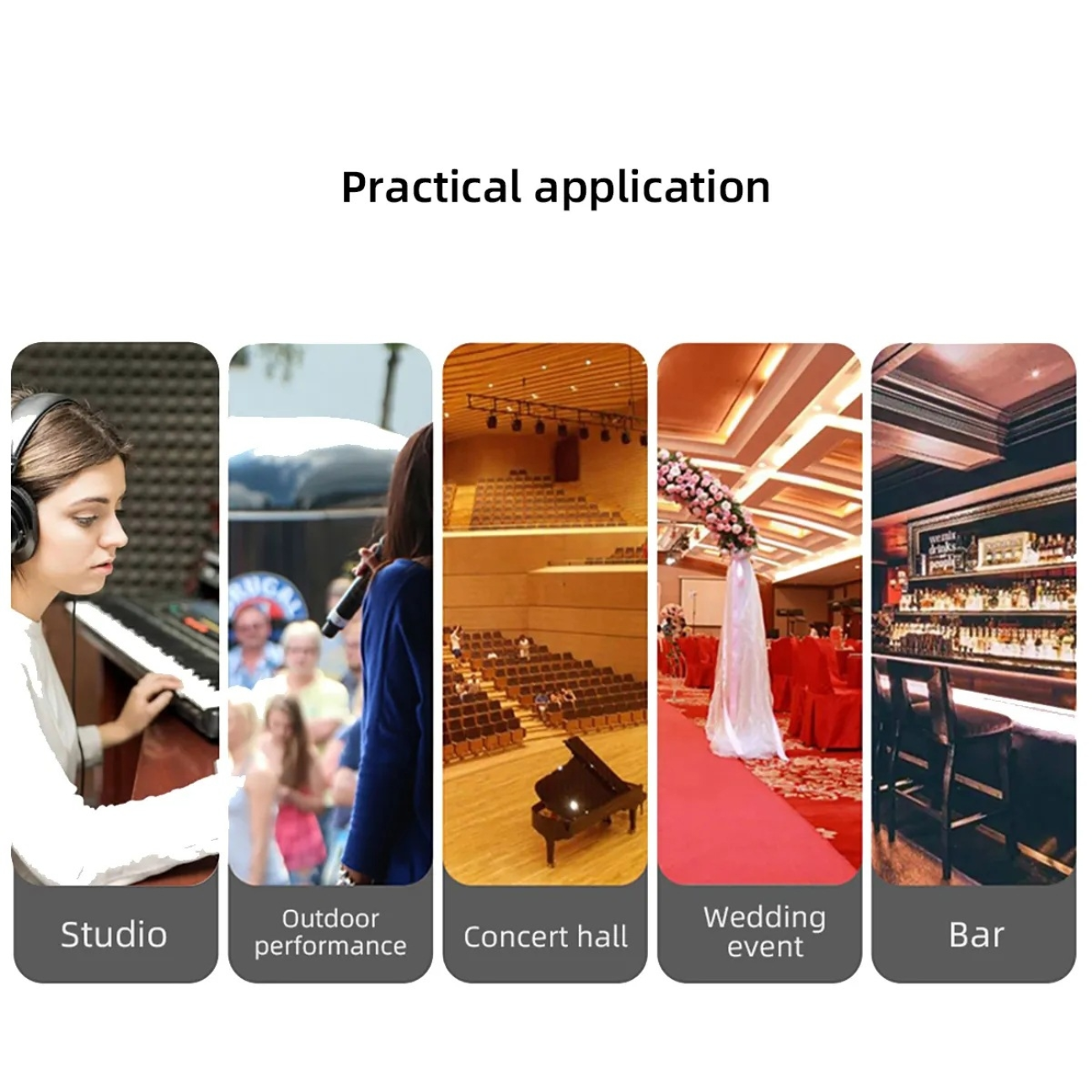 Versatile Audio Mixer Console for various applications including studio, concerts, weddings, and bars