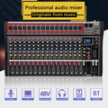 Audio Mixer Console with multiple channels and Bluetooth connectivity for professional sound mixing