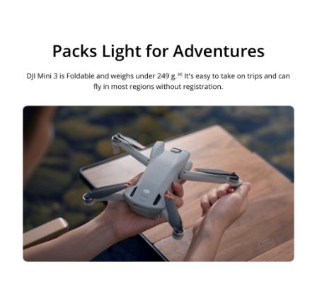 DJI Mini 3 GL Drone Camera 1080p 120fps HD Video Camera with 3-Axis Gimbal 38 Minutes Flight Time 10km Transmission Range Global Version DJI RC Remote with Built-In Screen Drone 4k hd camera Drone camera for vlogging Drone with camera Mini Drone dji VMI