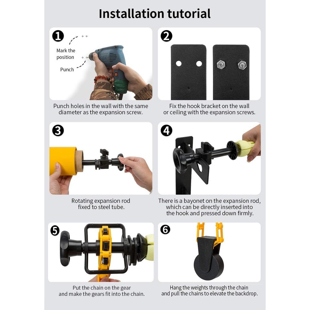 Installation tutorial for VMIDirect Background Props featuring step-by-step instructions and tools