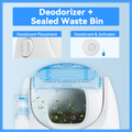 VMI cat litter box featuring baymax scooper se with deodorizer and sealed waste bin for odor control