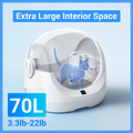 VMI Baymax Scooper SE Cat Litter Box with Extra Large 70L Interior Space for 3.3lb to 22lb Cats