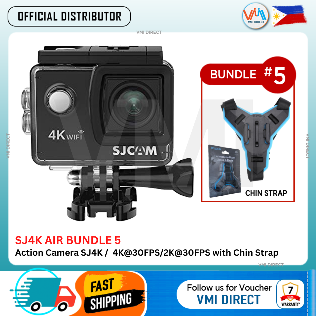 SJCAM SJ4000 Air  Action Camera Vlogging Wireless 4K Full HD DV 2.0 Inch Screen WIFI Sport HDMI Output 135 degree Wide Angle Lens Air Black/Silver Moto vlogging Outdoor Car Motor Bike Sports Webcam Action Camera Mini camera Cam corde with Waterproof case