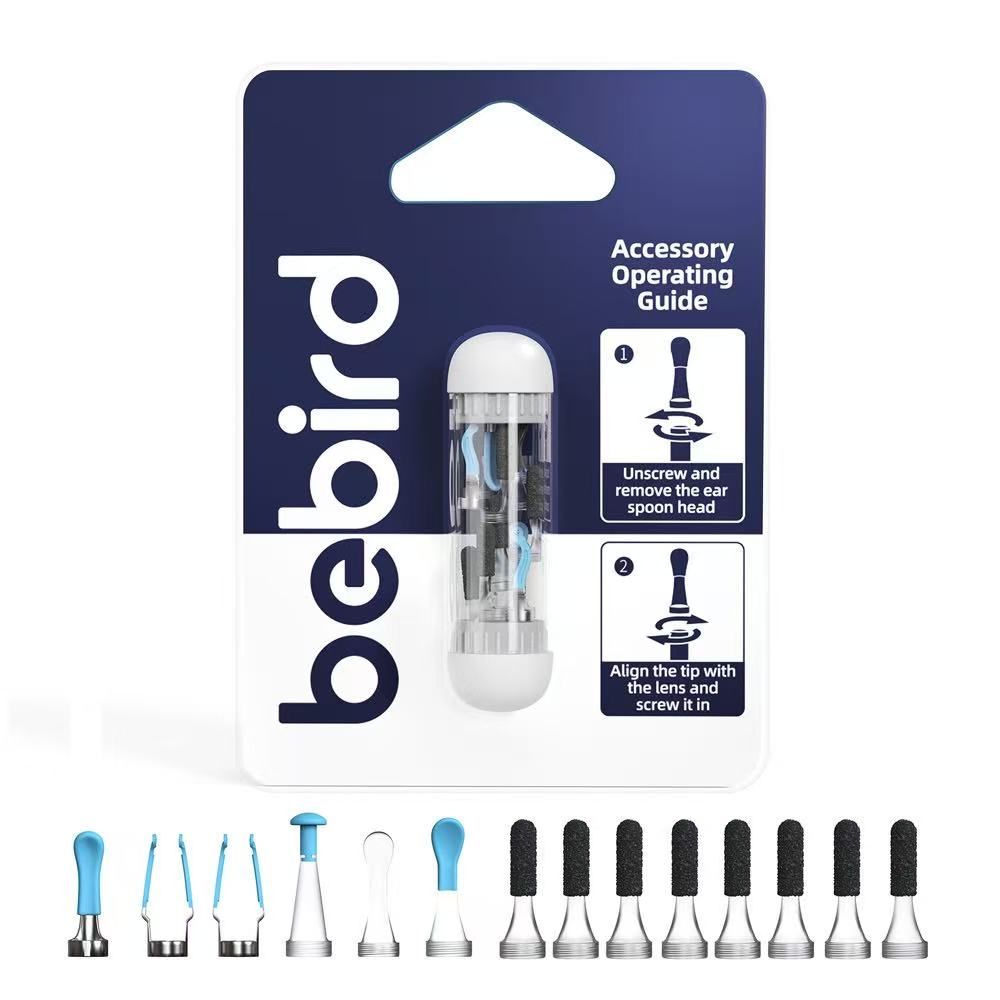 Bebird otoscope ear wax removal tool accessories with various tips for effective ear cleaning