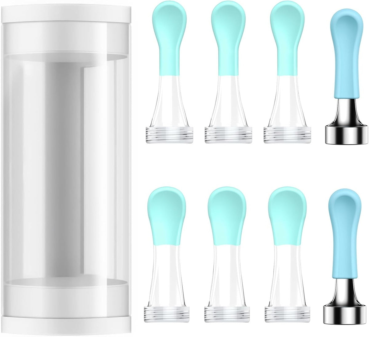 Wireless ear wax removal tool with multiple soft tips for safe ear cleaning