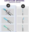 Safer ear spoons for the wireless ear wax removal tool, showcasing improved design and safety features