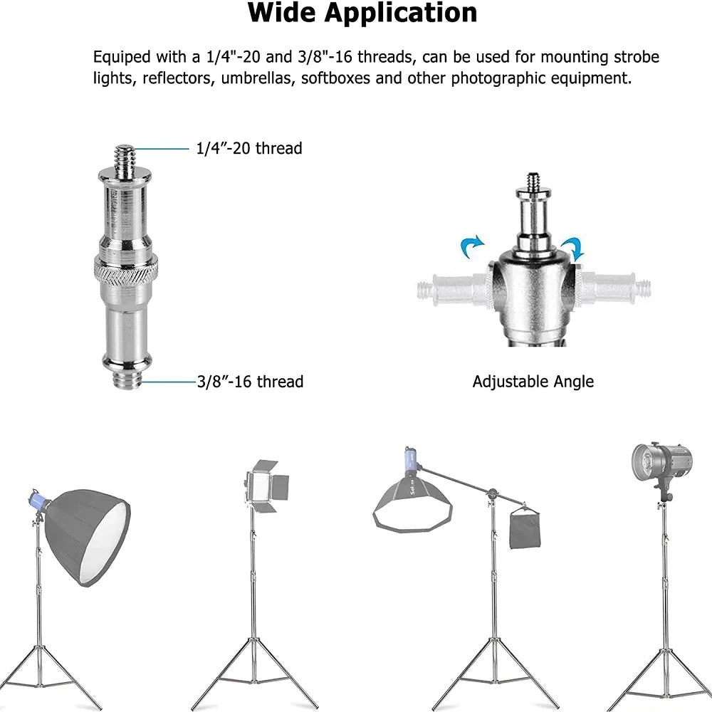 2.8m Photography Light Stand Stainless Steel With Air Cushion Aluminum Camera Adjustable Light Stand