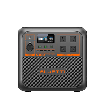 VMI DIRECT Portable Power Station AC180P with multiple outlets and digital display for outdoor use