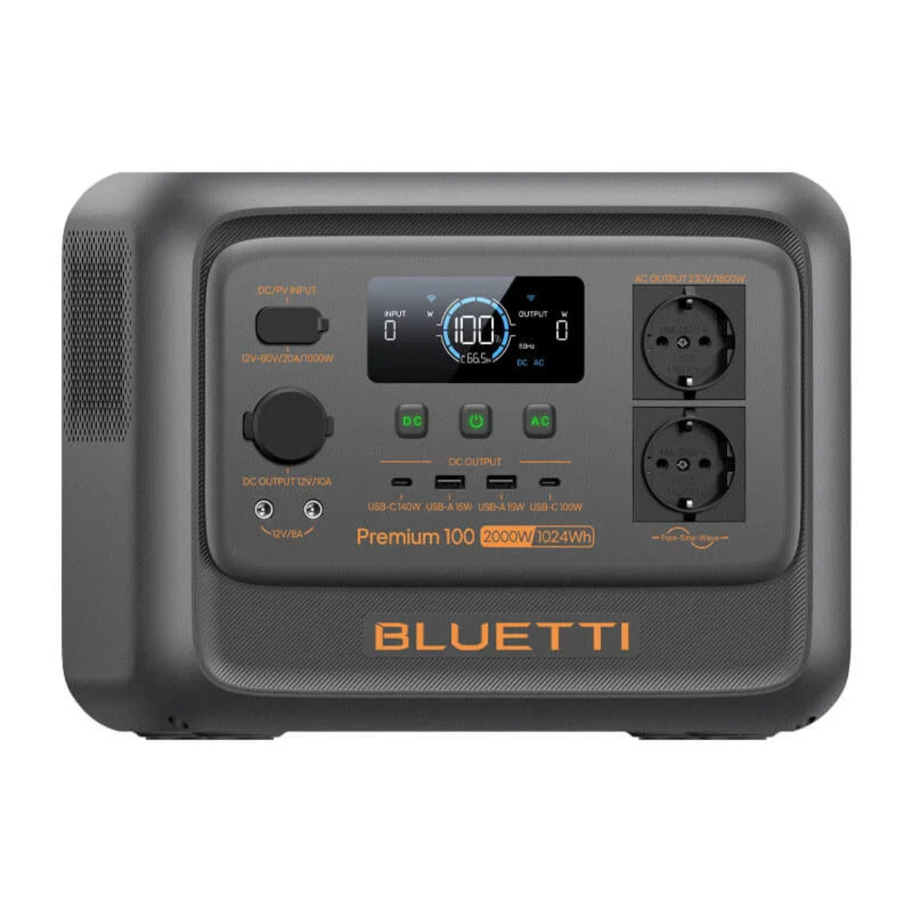 VMI DIRECT Portable Power Station with 2000W output and multiple charging ports for outdoor use