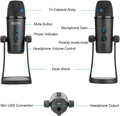 BOYA PM700 USB condenser microphone featuring mute button and headphone output for versatile audio recording