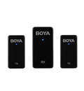BOYA WMIC5 M2 wireless microphone system with compact transmitters and receiver for clear audio capture
