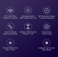 VMIDirect Bug Zapper Lamp with 360-degree panoramic window to attract mosquitoes and energy-saving features
