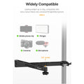 VMIDirect C-Clamp Mount And Ball Head for Cameras, Fill Lights, and Microphones with 1/4 inch screw