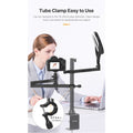 VMIDirect Tube Clamp with C-Clamp Mount And Ball Head for secure camera positioning and easy adjustments