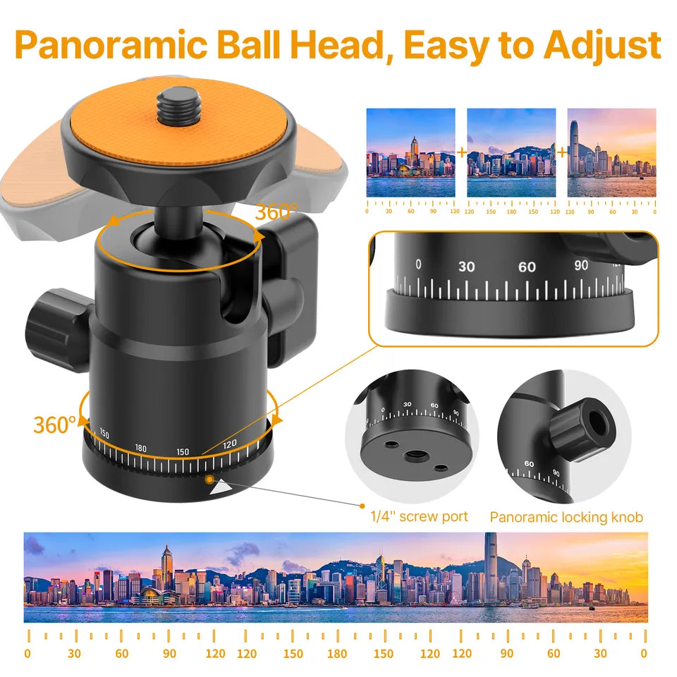 VMIDirect C-Clamp Mount And Ball Head with adjustable panoramic features for versatile photography