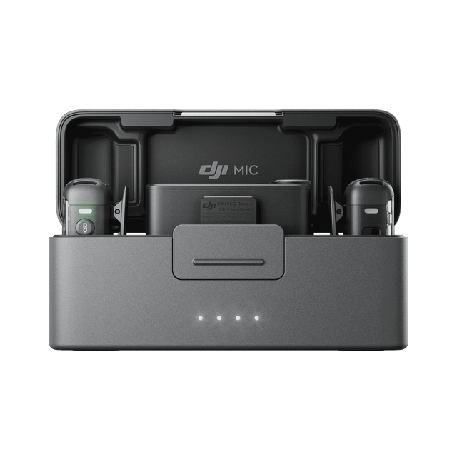 DJI Mic 2 2TX+1RX+Charging Case and 1TX +1 RX Wireless Microphone Pro Level Audio All In One Ready to Use