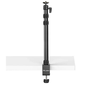 Vijim by Ulanzi LS10 Adjustable Removable Desk Stand with Stable Padded C-Clamp and 360 Degree Ball Head for Smartphone and Camera Vlogging Streaming for extension arm for vlogging podcast pictorial Adjustable tripod for camera VMI Direct