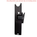 C300 Leather Back Clip Case in Black designed for secure and convenient storage of cameras