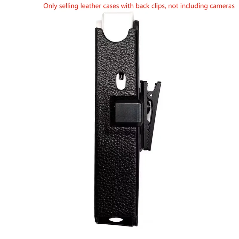 C300 Leather Back Clip Case in Black designed for secure and convenient storage of cameras