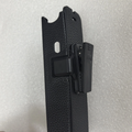 C300 Leather Back Clip Case designed for secure attachment to sports and action cameras