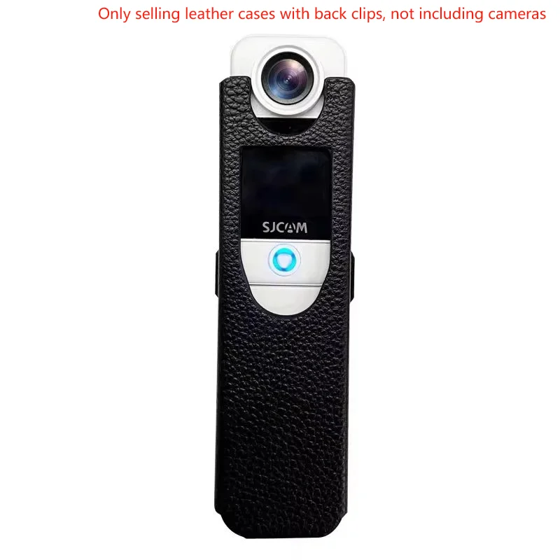 C300 Leather Back Clip Case designed for secure attachment to sports cameras and easy access