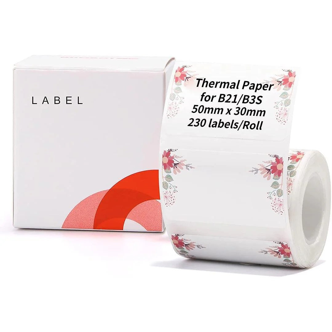 NIIMBOT White Thermal Label Stickers Waterproof Roll for B21 B1 B3S Printer