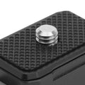 Close-up of VMIDirect Camera Quick Release Base Kit featuring a textured surface and metal screw mount