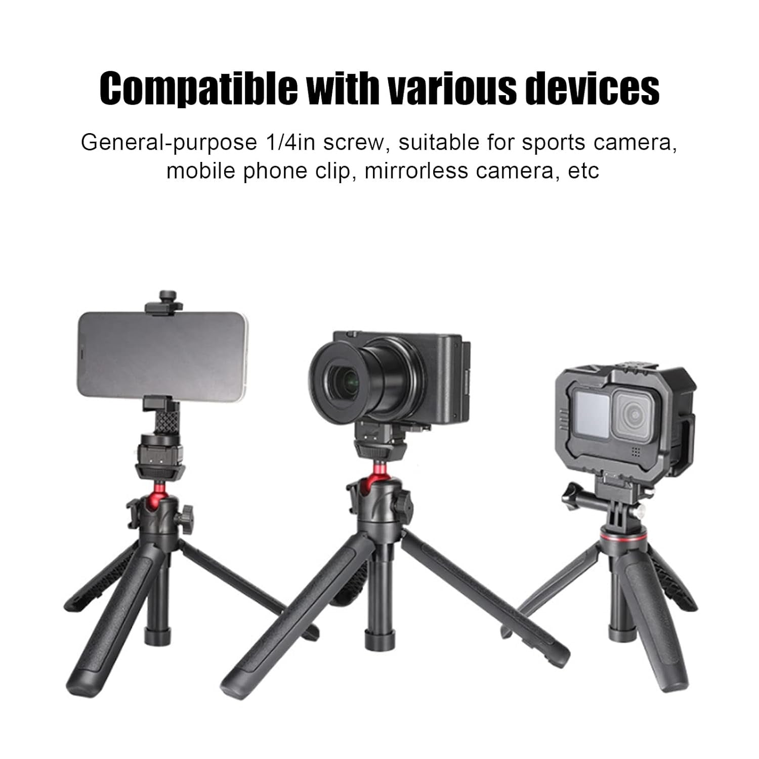 VMIDirect Camera Quick Release Base Kit compatible with smartphones and cameras on a tripod