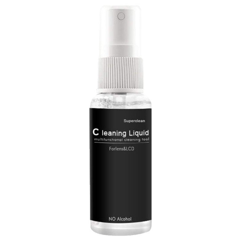 Canon camera cleaning kit featuring a multifunctional cleaning liquid for lenses and LCD screens