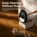 Automatic cat box litter for easy deep cleaning without dust or scooping