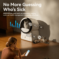Automatic cat box litter from VMIDirect with health tracking for multiple cats in a modern home setting