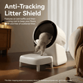 Automatic cat box litter with anti-tracking features for clean floors and easy maintenance