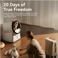 Automatic cat box litter with large waste bin for hassle-free cat care and easy travel