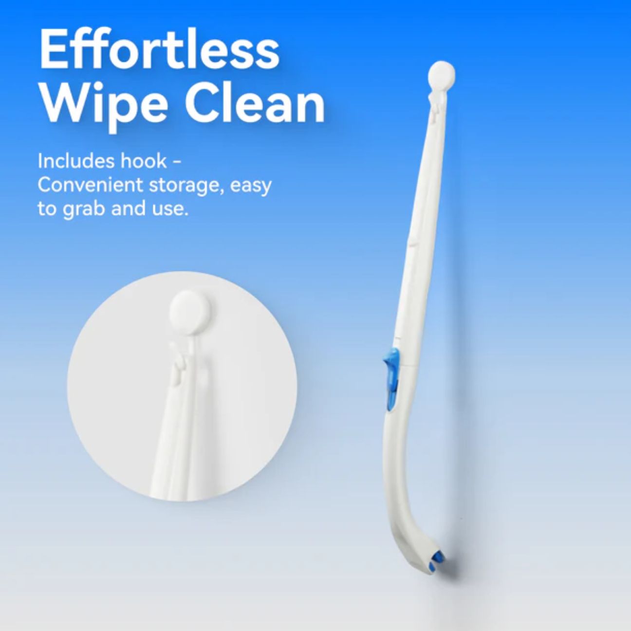 VMIDirect litter box cleaning brush with ergonomic design for easy use and convenient storage