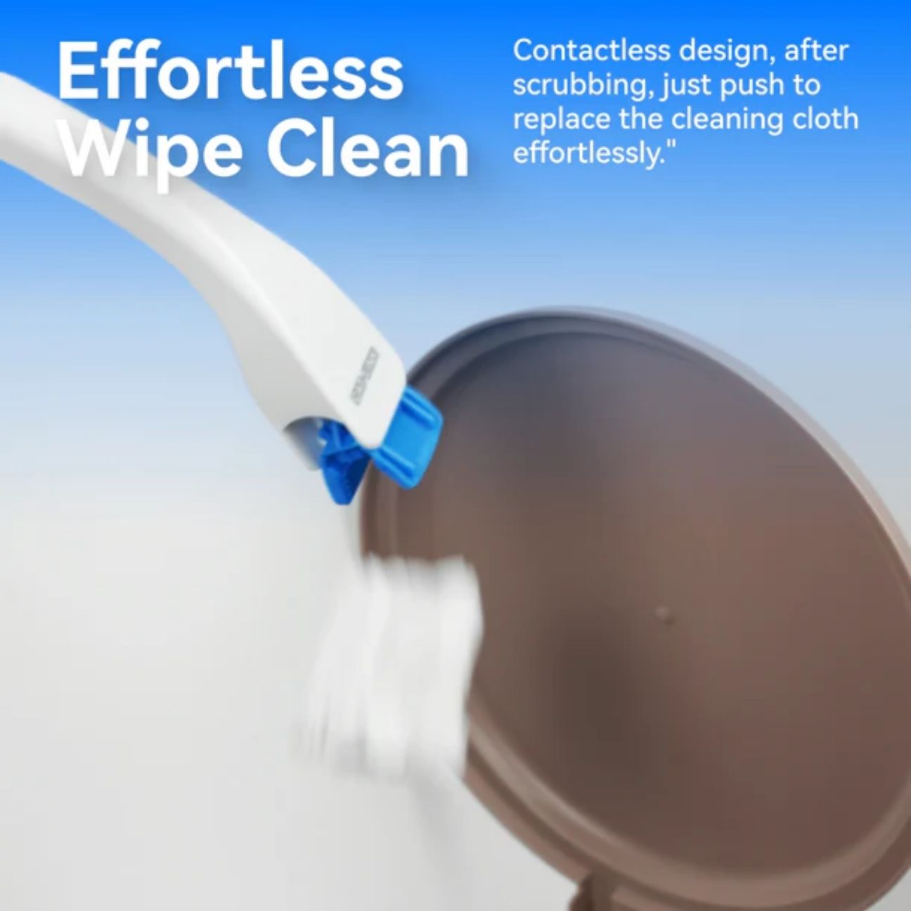 VMIDirect litter box cleaning brush with a contactless design for effortless cleaning