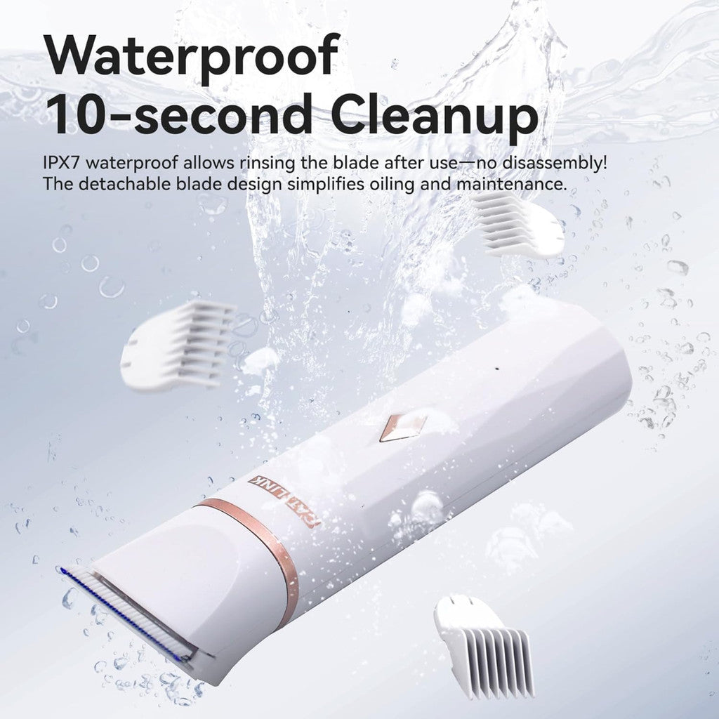 VMIDirect Pet Trimmer with waterproof design for easy cleaning and detachable blades for maintenance