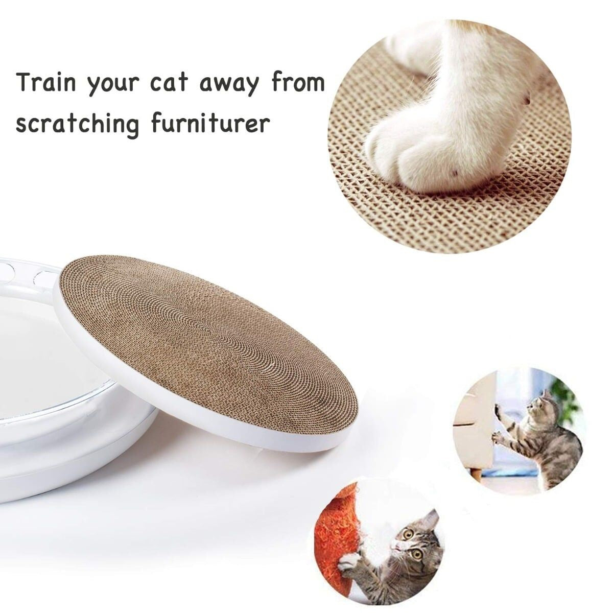 VMIDirect interactive cat scratch pad designed to prevent furniture scratching and engage your cat
