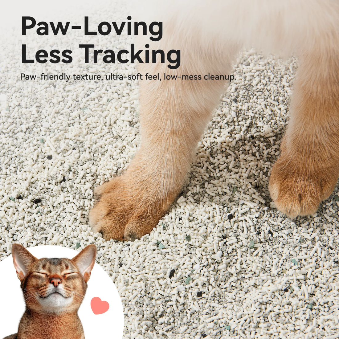 Cassava Mixed Cat Litter 3.5kg package with a playful cat illustration and granules for odor control