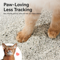 Cassava Mixed Cat Litter with paw-friendly texture for ultra-soft feel and low-mess cleanup