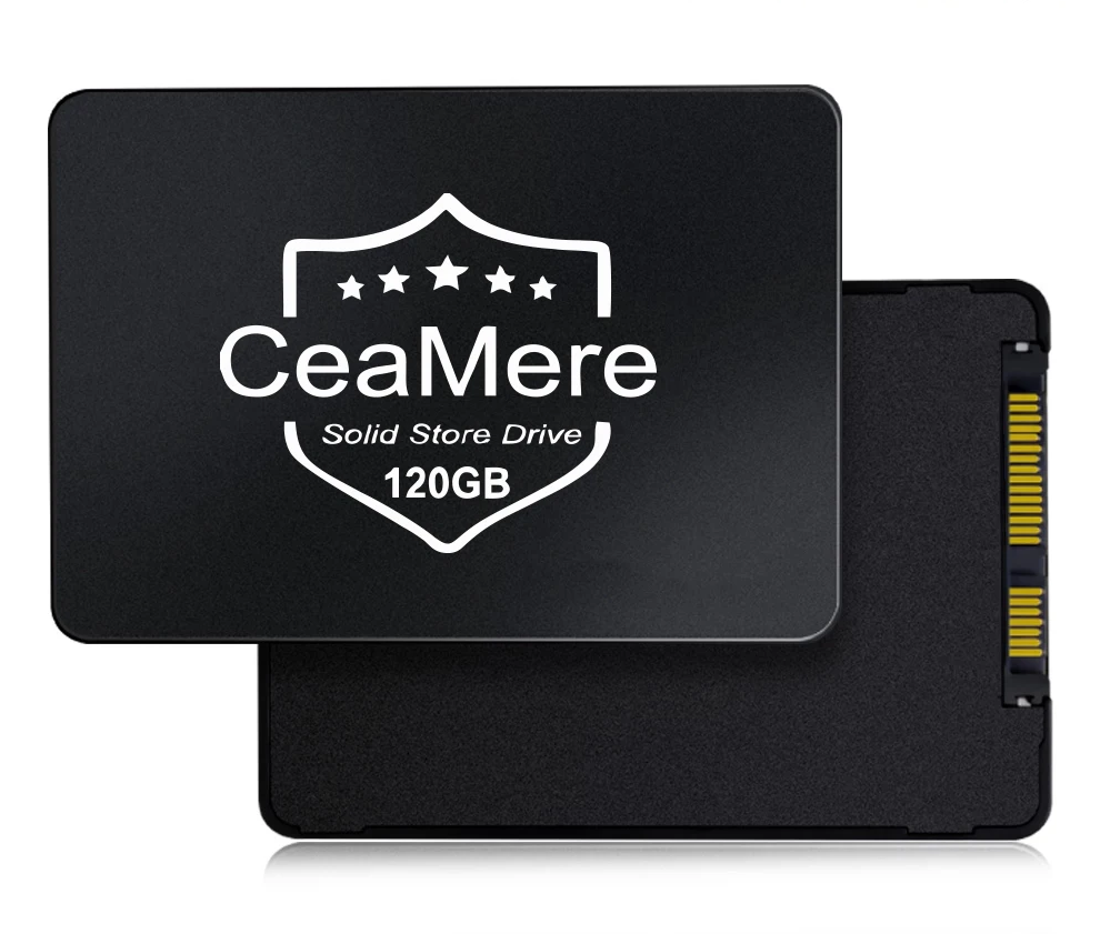 CeaMere 120GB Solid State Drive featuring Internal SATA interface for fast data storage