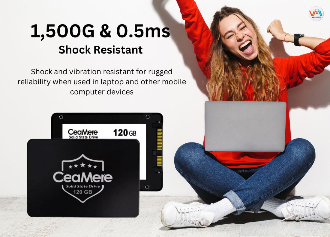 CeaMere 120GB Solid State Drive featuring Internal SATA interface for fast data storage