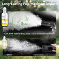 Fog machine liquid for COLBOR CF5 showcasing fast fog production and long-lasting effects