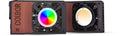 Portable LED video light 100W with adjustable color temperature and RGB features for professional lighting