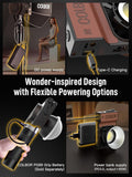 Portable LED video light 100W with flexible powering options and Type-C charging