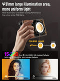 COLBOR W60 portable LED light with large illumination area and included reflector for enhanced lighting performance