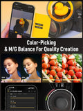 COLBOR W60 portable LED light with color-picking feature for photography and studio setups