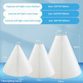 Three Cone Flash Diffuser sizes: Medium, Extra Large, and Large for soft light effects in photography