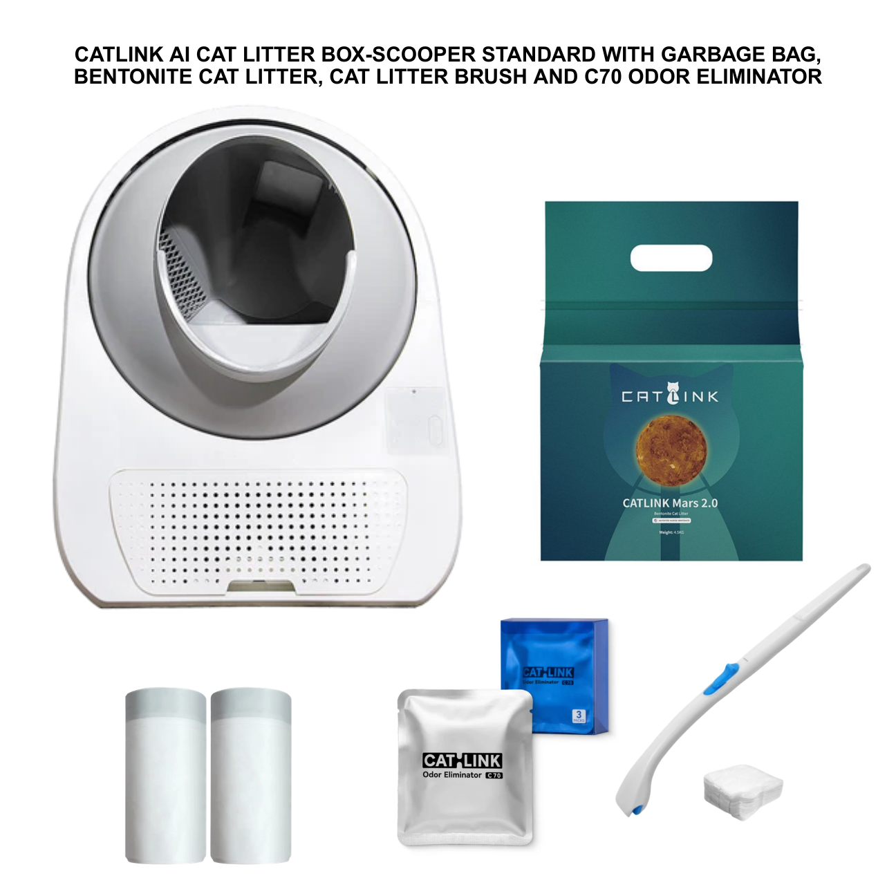 CATLINK Scooper Pro-X Box Self-Cleaning Litter Box Bundle