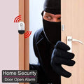 Affordable Wireless Alarm for Doors and Window by VMIDirect installed on door detecting intruder